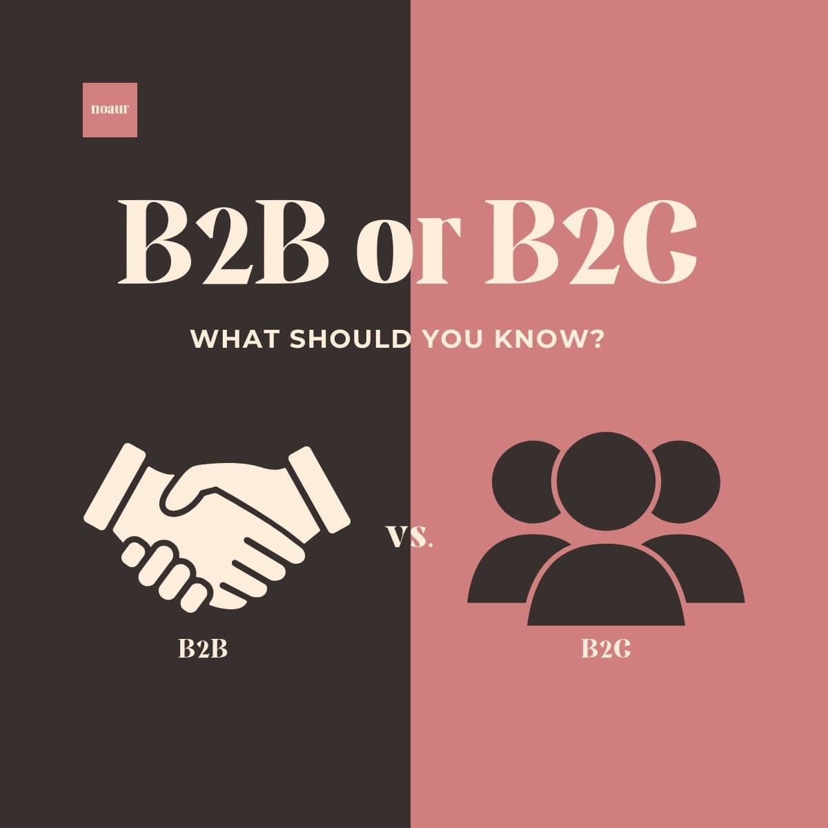 Image contains a quote: "B2B or B2C: What should you know?"