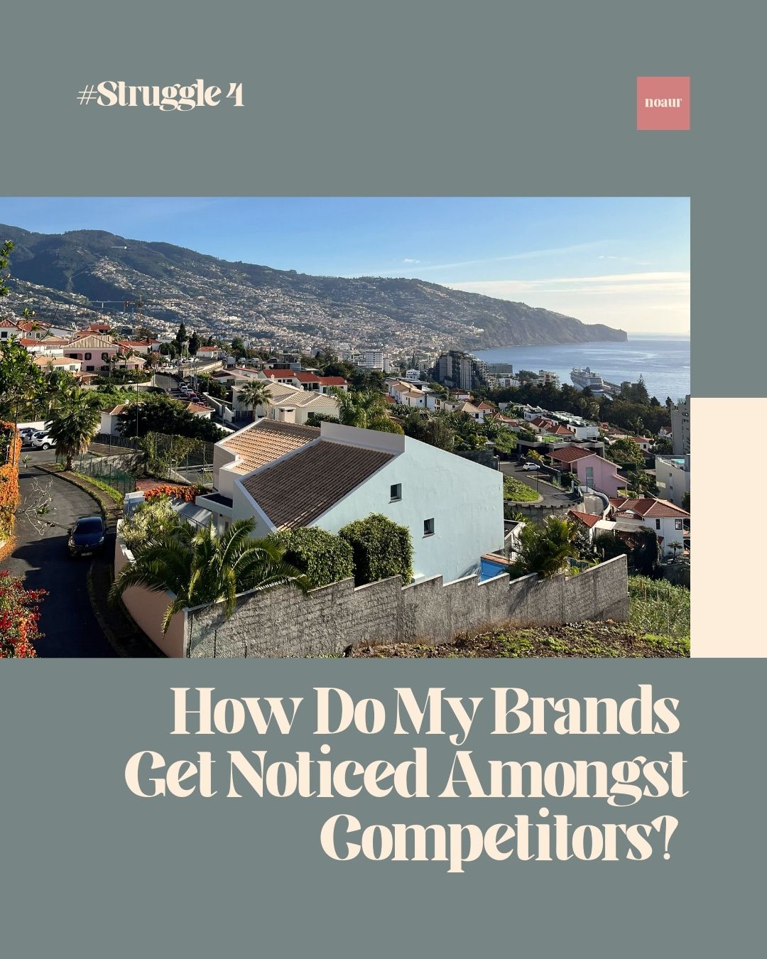 Image contains a quote: "How do my brands get noticed amongst competitors"..
